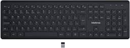 Teclado Sem Fio Intelbras com Clique Silencioso TSI50 Preto