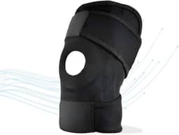 Joelheira Ortopédica de Compressão Patelar Ajustável Bilateral Preta Tensor Joelho para Lesões Imobilizador de Joelho Esportivo Joelheira de Compressão Ortopédica