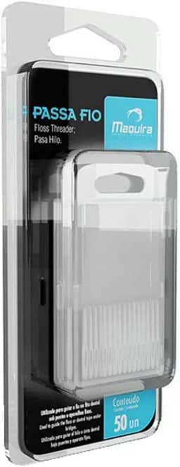 Passa Fio Dental Maquira 50 Unidades Auxilia O Uso Do Fio