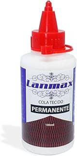 Cola para Tecido Permanente Artesanato Patchwork Lanmax 100ml
