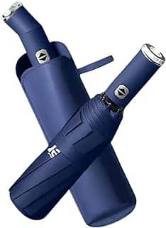 Guarda Chuva Sombrinha Gigante Contra Vento Cabe Na Bolsa Família Resistente Reforçado 10 Varetas Proteção UV UPF 50+ 99%,Resistente ao Vento, Portátil de Viagem, Automático