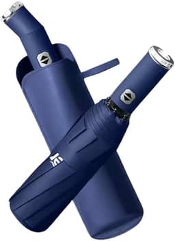 Guarda Chuva Sombrinha Gigante Contra Vento Cabe Na Bolsa Família Resistente Reforçado 10 Varetas Proteção UV UPF 50+ 99%,Resistente ao Vento, Portátil de Viagem, Automático