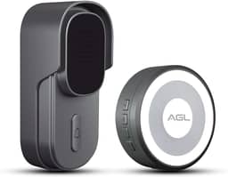 Campainha Wi-Fi Toc Fácil Áudio AGL – Porteiro Inteligente com Notificações no Smartphone, Abertura de Fechadura, Sem Fio, Compatível com AGL Home, Tuya e SmartLife – Preto