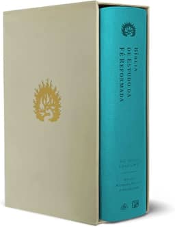 A Bíblia de Estudo da Fé Reformada: Capa Luxo Turquesa e Estojo