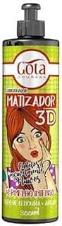 Matizador 3D Vermelho Intenso Linha 300 Ml, Gota Dourada