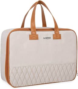 Bolsa Maternidade Mala Maternidade Linho Caramelo XG Grande Hug