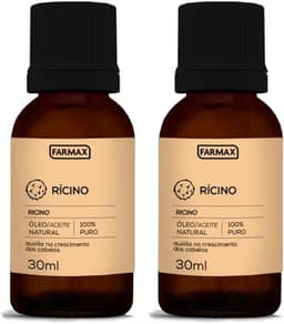 Farmax Óleo de Rícino 100% Puro 30ml - 2 unidades