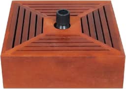 Base Para Ombrelone Guarda Sol 25Kg Revestida em Madeira - 16471 Belfix - Preto