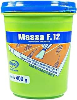 Massa F12 para Calafetar Madeira 400g Marfim