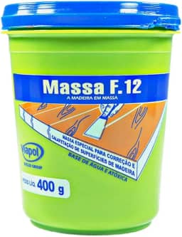 Massa F12 para Calafetar Madeira 400g Marfim