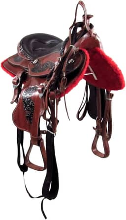 Sela de Cavalo Americana Quarto de Milha Tradicional Havana 16 Polegadas