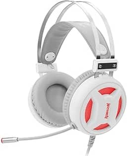 Redragon FONE DE OUVIDO COM MICROFONE GAMER MINOS H210W BRANCO - com fio - ajustavel