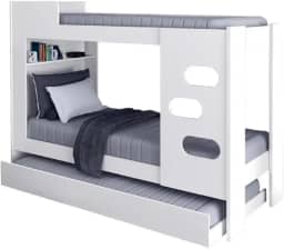 Beliche Floripa com Cama Auxiliar para Colchão 0,88m J&A Branco