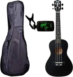Ukulele Seven Soprano SUK-07 BK C/Capa e Afinador