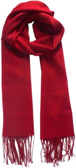 Cachecol Echarpe Feminina Lisa com Franja 170x65cm Toque Macio, Ideal para Outono Inverno e Meia Estação