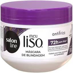 Salon Line, Máscara Ultra-Hidratante, Meu Liso, Antifrizz, Vegano - Para Cabelos Lisos e Ondulados, 300g