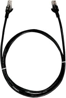 Cabo de Rede PlusCable Preto 10Metros PC-ETHU100BK Cat.5E Patch Cord - Conectores RJ45 Capa de PVC