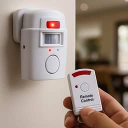 Kit Premium Alarme Residencial Sem Fio, Com Sensor De Presença E Sirene, Potente, Controle Remoto, Fácil Instalação, Segurança Para Casa, Marca VARENZIA