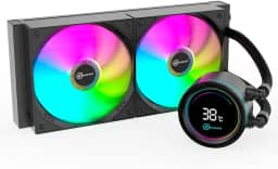 Water Cooler Gamer Kalkan Alpha 240 ARGB com display Preto KLK00047