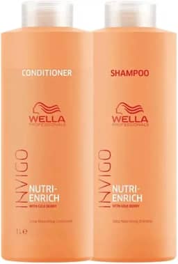 Kit Shampoo E Condicionador 1L Nutri Enrich Invigo Wella Professional