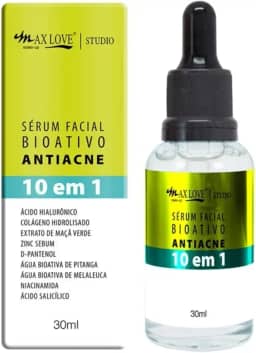 Max Love Serum Facial Bioativo Antiacne Antioleosidade 30 Ml (Pacote De 1)