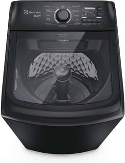 Electrolux Máquina de Lavar Electrolux 14,5kg Preta Efficient Cesto Inox, Jet&Clean e Filtro Fiapos (LEP15) 220V