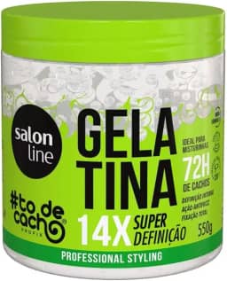 Salon Line, Gelatina Capilar, ToDeCacho, Super Definição, Vegana - Cabelos Ondulados, Cacheados e Crespos, 550 g
