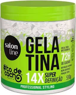 Salon Line, Gelatina Capilar, ToDeCacho, Super Definição, Vegana - Cabelos Ondulados, Cacheados e Crespos, 550 g