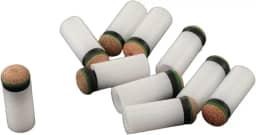 Conjunto de 10 ponteiras de encaixe para taco de bilhar, acessórios para jogos de sinuca, peças de reposição portáteis para tacos de bilhar.