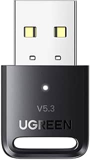 Adaptador Bluetooth 5.3 Plug Usb A Macho Design Compacto Preto Conexão Plug and Play Protocolo Interface 2.0 Compativel com Notebook Pc Taxa de Transferência de Dados 2Mbs MPOWER