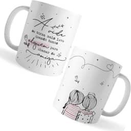 Caneca Xicara Amiga Vida Mais Leve Alguém Chamar de Amiga