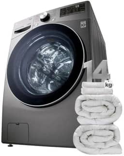 Lava e Seca Smart LG 14kg Aço Escovado com Inteligência Artificial AIDD™ - WD14EGS62A - Motor Inverter