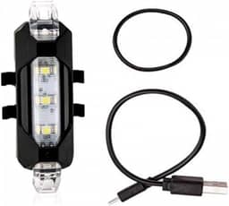 Pisca Bike Sinalizador Luz Traseira Led Vermelho Usb
