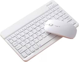 Kit Teclado E Mouse Sem Fio Bluetooth Colorido Para Tablet Pc iPad