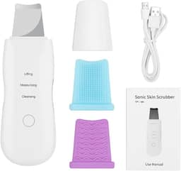 Peeling Ultrassônico Facial Limpeza Poros Acne Cravos 2 Em 1