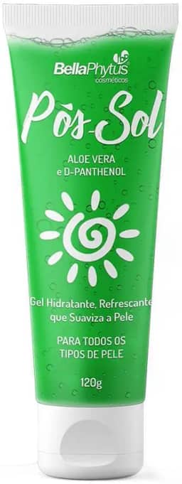 Gel Hidratante Pós-Sol BellaPhytus, Aloe Vera e Pantenol, 120g