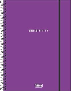 Tilibra - Neon Caderno Universitário com Espiral e Capa Plástica, Neon Lilás, 80 Folhas