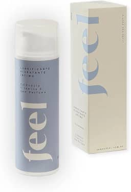 Lubrificante Hidratante Íntimo Feel Sem Perfume 50ml A Base de Água Vegano Calêndula Aloe Vera Vitamina E
