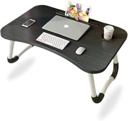 Mesa Portátil para Notebook, Dobrável, Compacta, Suporte Para Cama, Sofá, Home Office, Estudo, Refeição