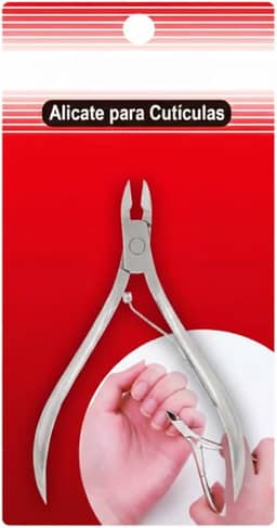 Alicate de Cutículas Profissional, Aço Inoxidável, Cabo Ergonômico para Manicure e Pedicure