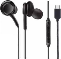 Fone de Ouvido com Fio Entrada Tipo C Som Balanceado USB-C Cabo de Tecido Antitramado,Qualidade Premium