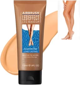 Maquiagem impermeável para pernas e corpo - sem transferência, cobre varizes, cicatrizes e tatuagens para todos os tons de pele, 118 ml (nº 03 Bronze, 1 peça)