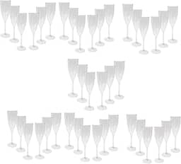 Taça Champanhe Espumante Acrílico 180ml Transparente Festas Comemorações Eventos Premium (42)