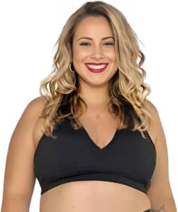 Parte De Cima Biquíni Top Sem Bojo Plus Size Reforçado Praia