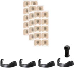 Dilatador Nasal Magnético Antirronco com Adesivos, 4 Bandas Ajustáveis (3.2cm, 3.5cm, 3.8cm, 4.1cm), 15 Adesivos Inclusos, Unissex