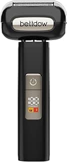 Barbeador Elétrico Masculino, Bivolt, IPX7 à Prova d´água, Carregamento Rápido, Visor de energia LED, pode ser usado continuamente por 2 horas (Preto)