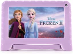 Tablet Infantil Frozen II com Controle Parental 4GB RAM + 64GB + Tela 7 pol + Case + Wi-fi + Android 13 + Quad Core Multi - NB416
