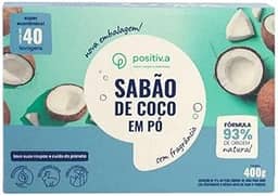 Sabão De Coco em Pó Hipoalergênico 400g - Positiv.a