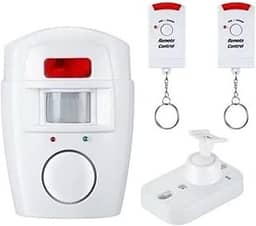 Sistema de Alarme Residencial Sem Fio com Sensor de Movimento, Sirene Potente, 2 Controles, Instalação Fácil