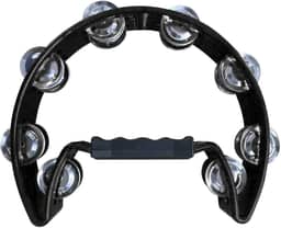 Pandeirola Pandeiro Meia Lua Cajon Percussão (PRETO)